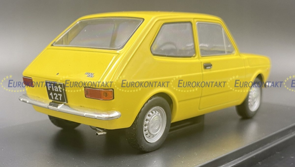 WHITEBOX WB124109 FIAT 127 1974 YELLOW 1:24 Modellino